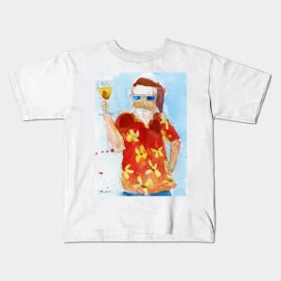 Santa likes Wine Kids T-Shirt